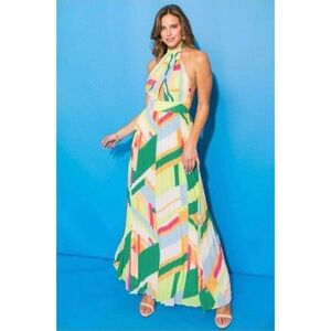Flying Tomato Vibrant Geometric Maxi Dress